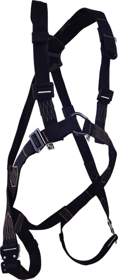 СП-02-01 (О) Фаст, со спинным удлинителем, идентификационной книжкой, из черной огнестойкой ленты